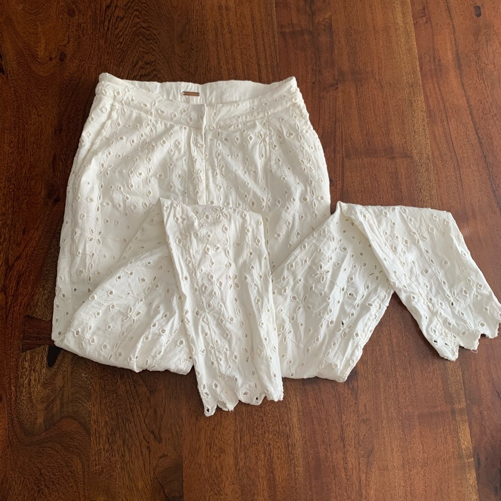 Free People 0 Dainty White Pants